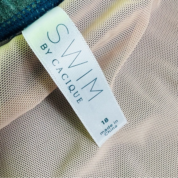 Cacique floral two piece swimsuit size 18 - Picture 4 of 9